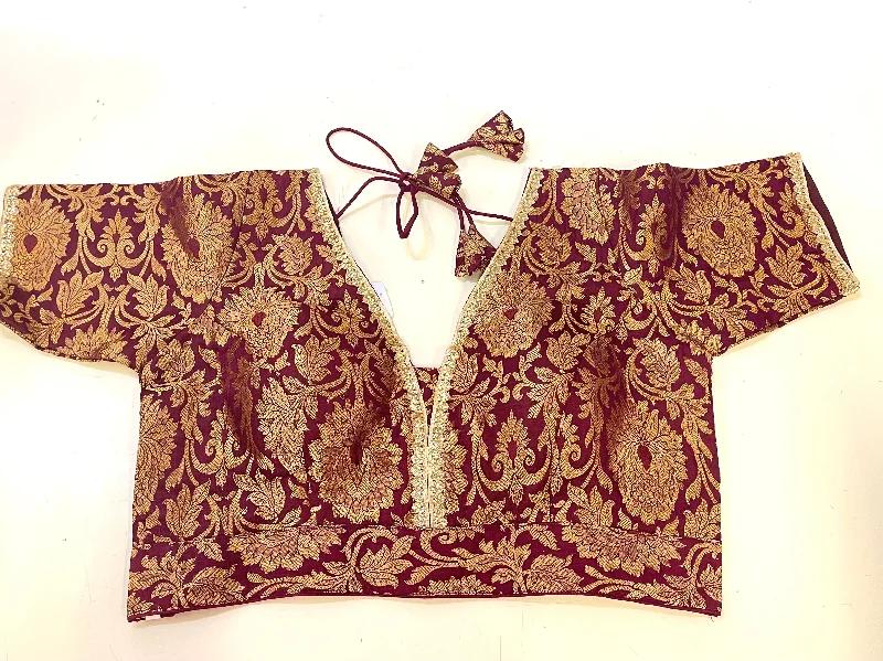 Custom Made Brocade Silk Blouse Sleeveless Summer Blouse
