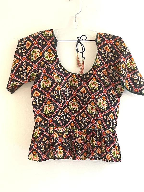 Custom Made Patola silk Blouses Soft Satin Blouse