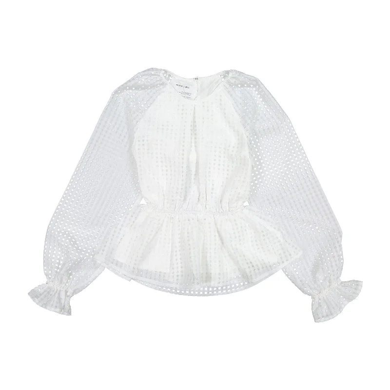 Designers Remix Cream Molise Women  Blouse Office Formal Blouse