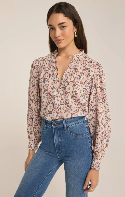 Esme La Paz Floral Blouse Office Formal Blouse