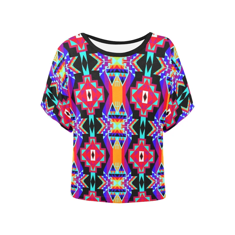 Fancy Bustle Women's Batwing-Sleeved Blouse T shirt Office Formal Blouse
