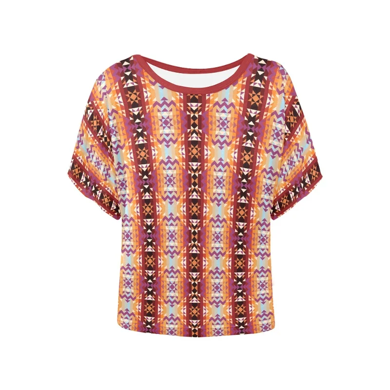 Heatwave Women's Batwing-Sleeved Blouse T shirt Modern Oversized Blouse