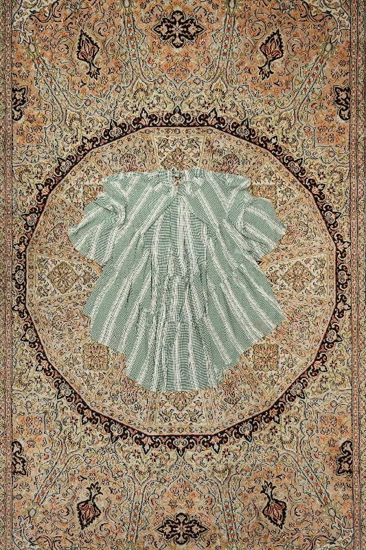 lawn blouse(green) Casual Relaxed Blouse