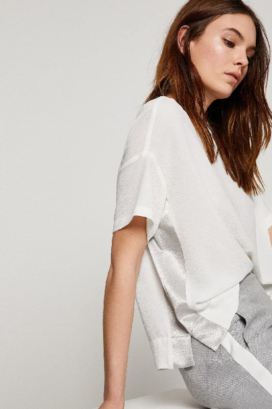 White Blouse Cotton Casual Blouse