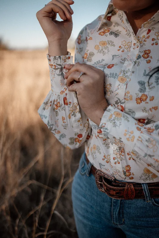 ARENA BLOUSE in Cheyenne Delicate Pleat Blouse