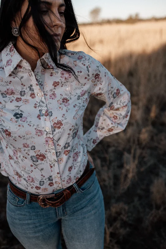 ARENA BLOUSE in Catherine Mandarin Collar Blouse