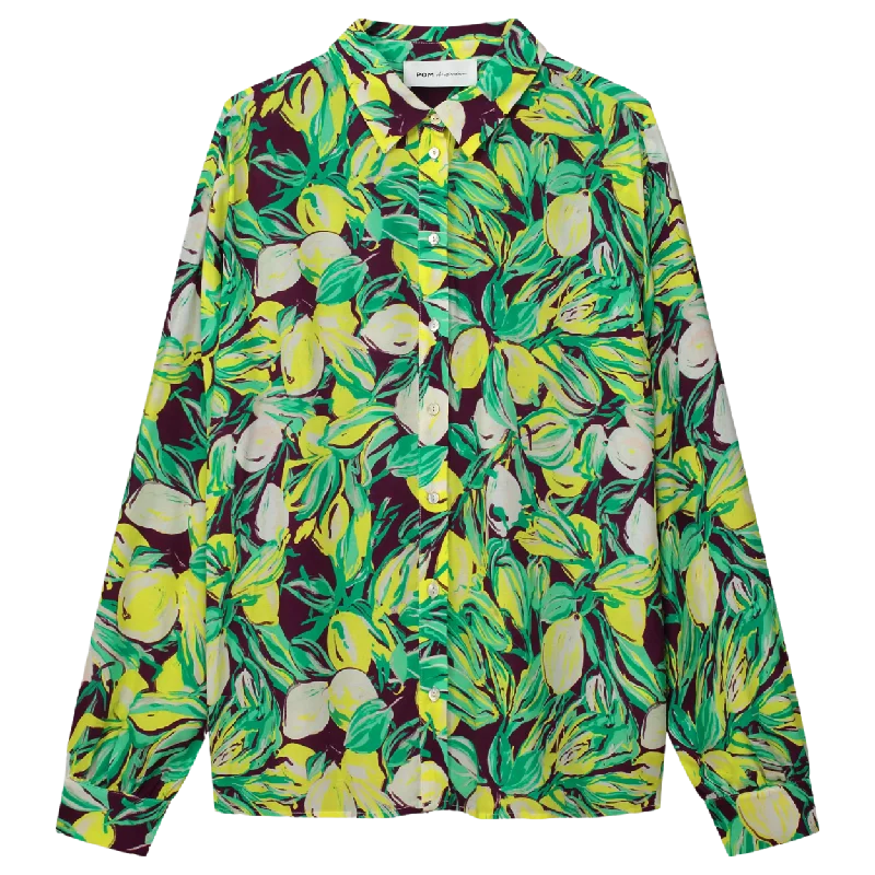 Pom Amsterdam Milly Lemon Tree Blouse Airy Cotton Blouse