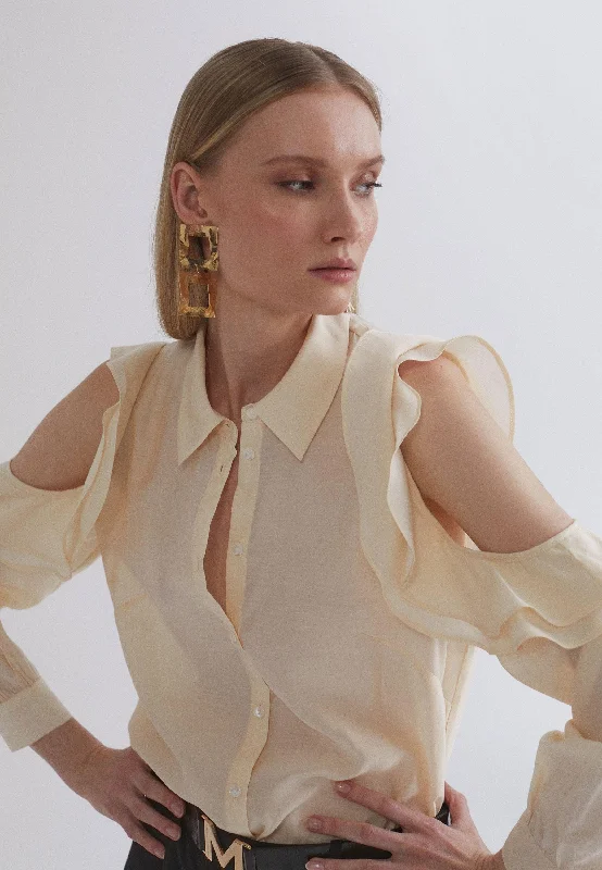 Off-the-shoulder blouse Peter Pan Blouse