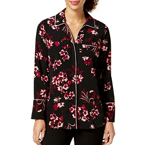 Printed Piped Blouse Everyday Stylish Blouse