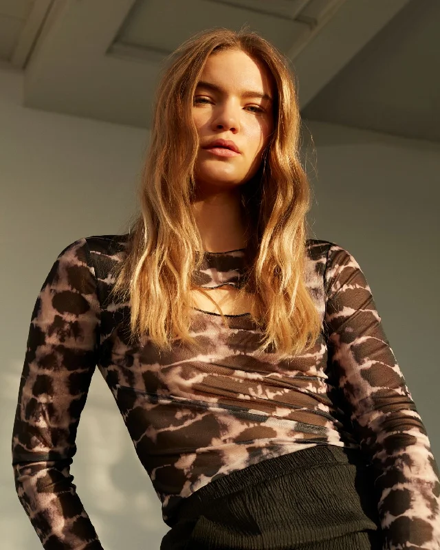 LILASW BLOUSE - Black Collared Satin Blouse