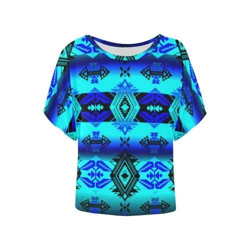 Soveriegn Nation Midnight Women's Batwing-Sleeved Blouse T shirt Sleeveless Summer Blouse Soveriegn Nation Midnight Women's Batwing-Sleeved Blouse T shirt Sleeveless Summer Blouse