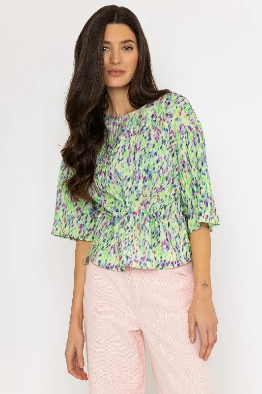 Storm Blouse in Green Print Smart Casual Blouse