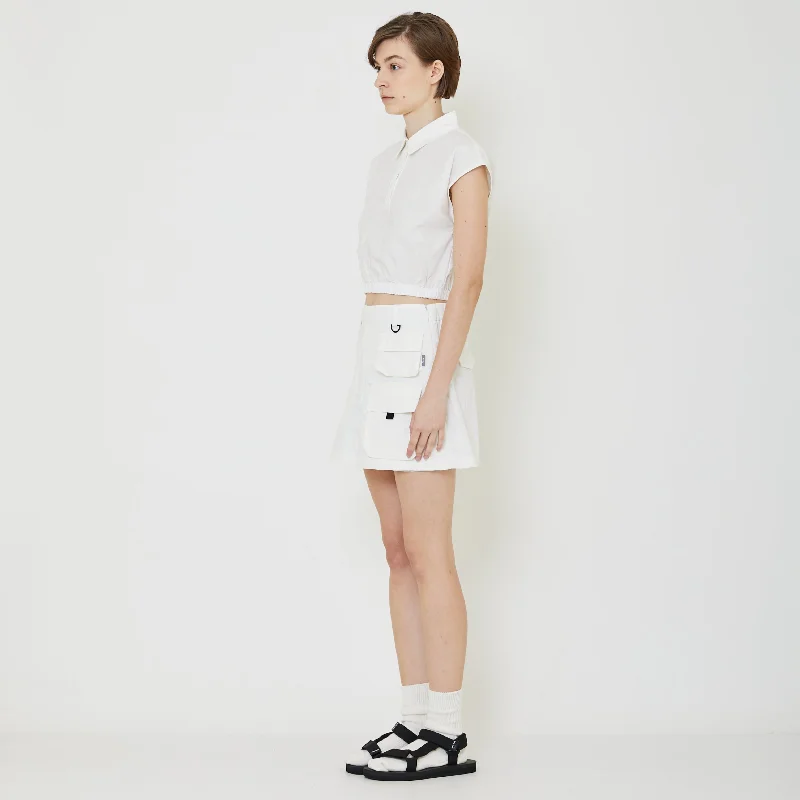 Women Sleeveless Blouse - Off White - SW2401015A Chic Sleeveless Blouse