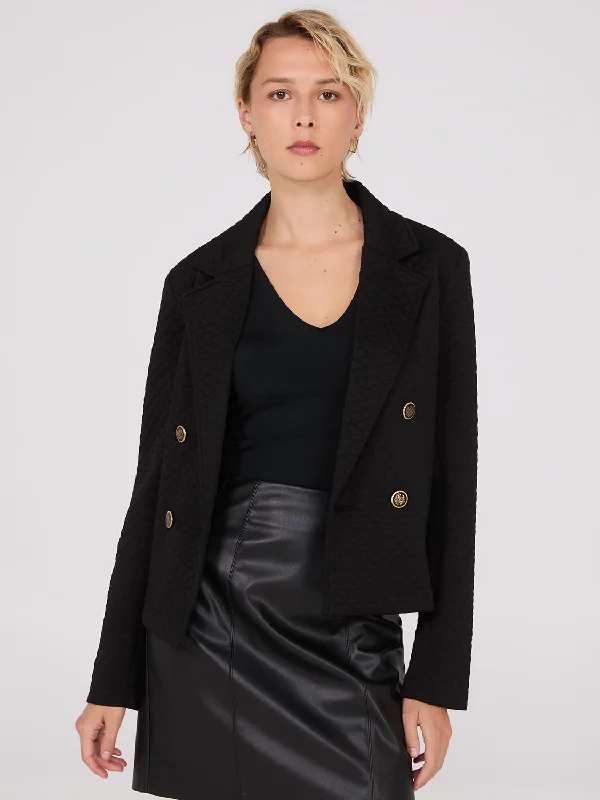 Double-Breasted Waisted Jacket Nylon Fabric Polyester Fabric Spandex Fabric