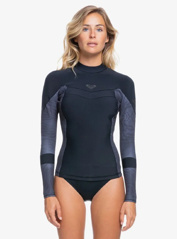 1mm Syncro Long Sleeve Jacket - Jet/Black Jacket Blazer Coat