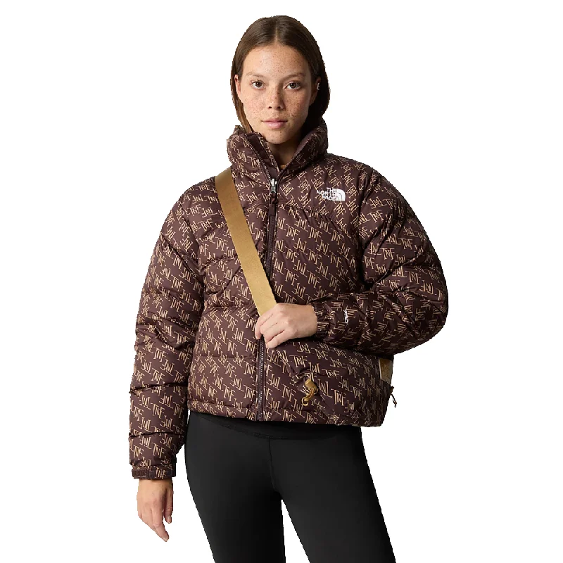 2000 Retro Nuptse Jacket - Womens Satin Jacket Silk Jacket Chiffon Jacket