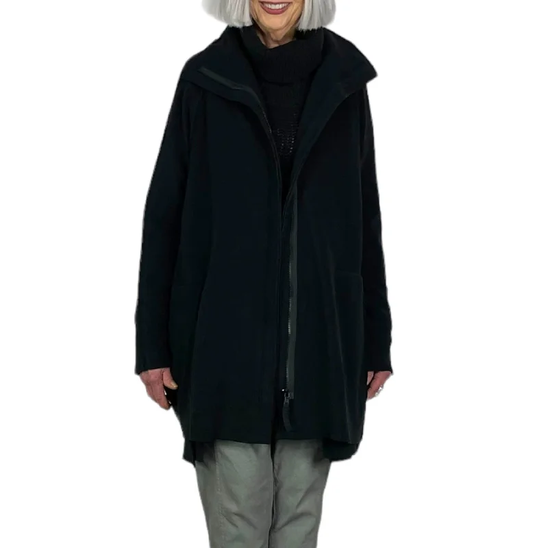 BONDED FLEECE LONG JACKET Nylon Jacket Polyester Jacket Spandex Jacket