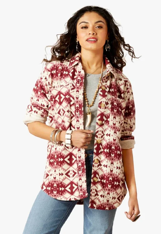 Ariat Womens Fillmore Shirt Jacket Collared Jacket Crew Neck Jacket Turtle Neck Jacket Ariat Womens Fillmore Shirt Jacket Collared Jacket Crew Neck Jacket Turtle Neck Jacket