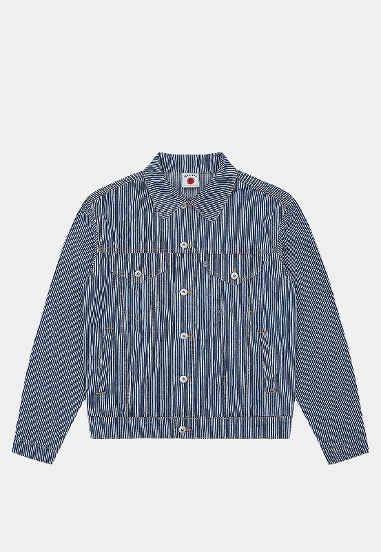 Bbc Hickory Denim Jacket Blue Striped Jacket Polka Dot Jacket Floral Jacket