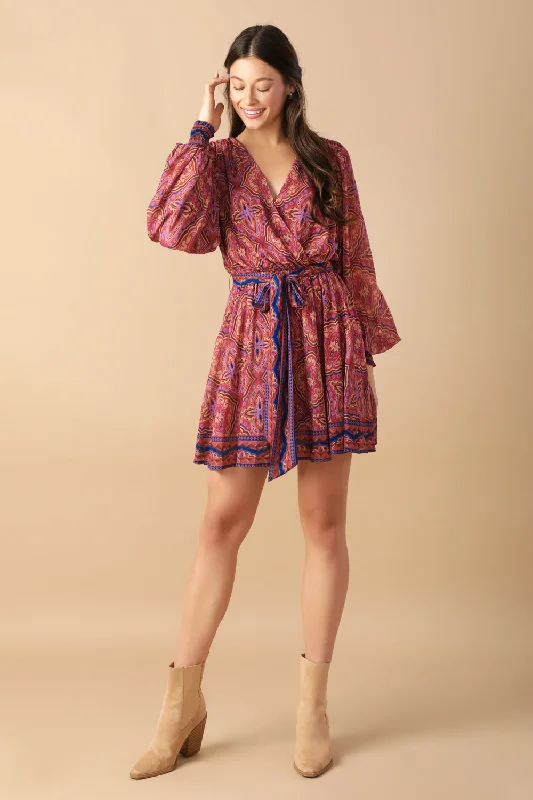 BE BETTER WOVEN MINI DRESS Comfortable Smocked Mini Dress