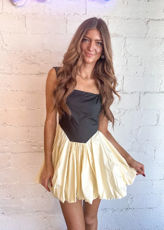 Bubbly Bliss Mini Dress Chic Mini Dress with V-Neck