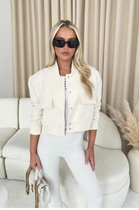 WHITE CROPPED LONG SLEEVE CARGO ZARA JACKET Front Pockets Side Pockets Patch Pockets WHITE CROPPED LONG SLEEVE CARGO ZARA JACKET Front Pockets Side Pockets Patch Pockets