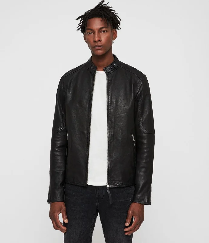 CORA LEATHER JACKET Jersey Jacket Tulle Jacket Batik Jacket