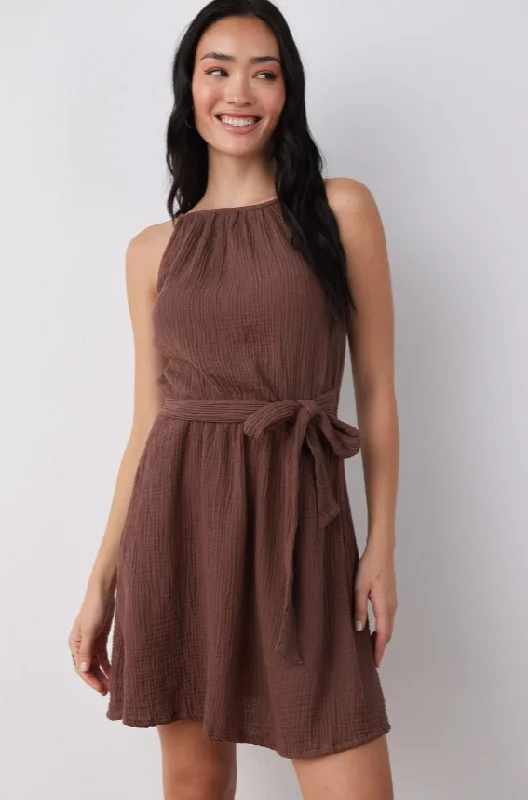 Smocked Waist Mini Dress Comfortable Casual Mini Dress