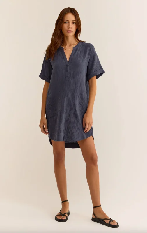 Talia Gauze Mini Dress Elegant Mini Dress with Ruffles