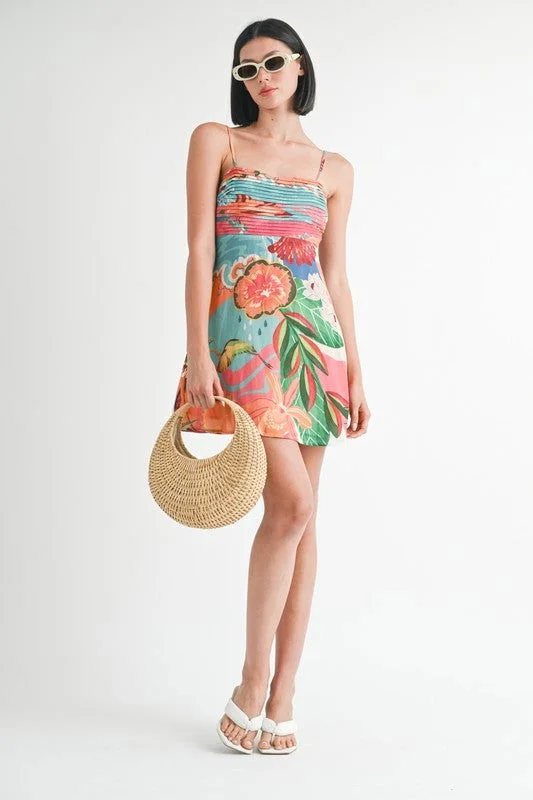 Emory Park A Line Sleeveless Mini Dress Chic Mini Dress with V-Neck