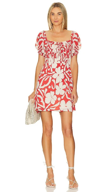 FAITHFULL THE BRAND X Revolve Domenica Mini Dress in Red Comfortable Shift Mini Dress FAITHFULL THE BRAND X Revolve Domenica Mini Dress in Red Comfortable Shift Mini Dress