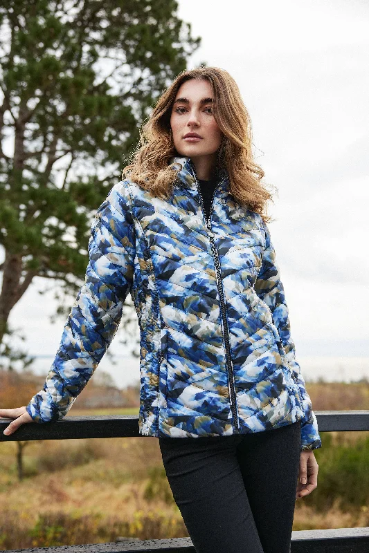 Fransden reversible super warm jacket Blue Mix/Black Satin Jacket Silk Jacket Chiffon Jacket Fransden reversible super warm jacket Blue Mix/Black Satin Jacket Silk Jacket Chiffon Jacket