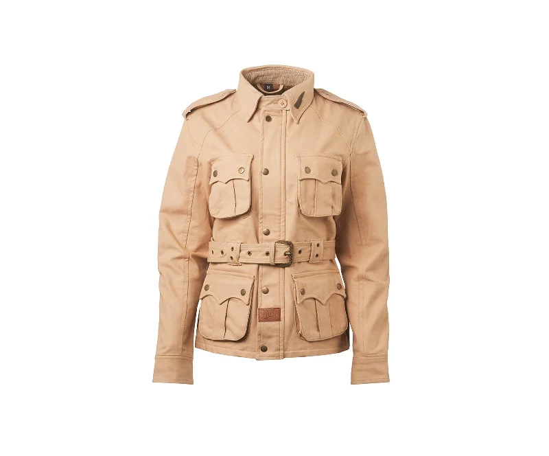 Fuel Motorcycles Safari Ladies Jacket - Sand Trench Coat Raincoat Waterproof Jacket