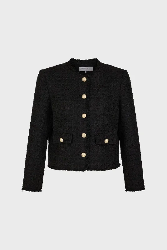 Jacket Melissa Dav24a060 Black Jacket Blazer Coat