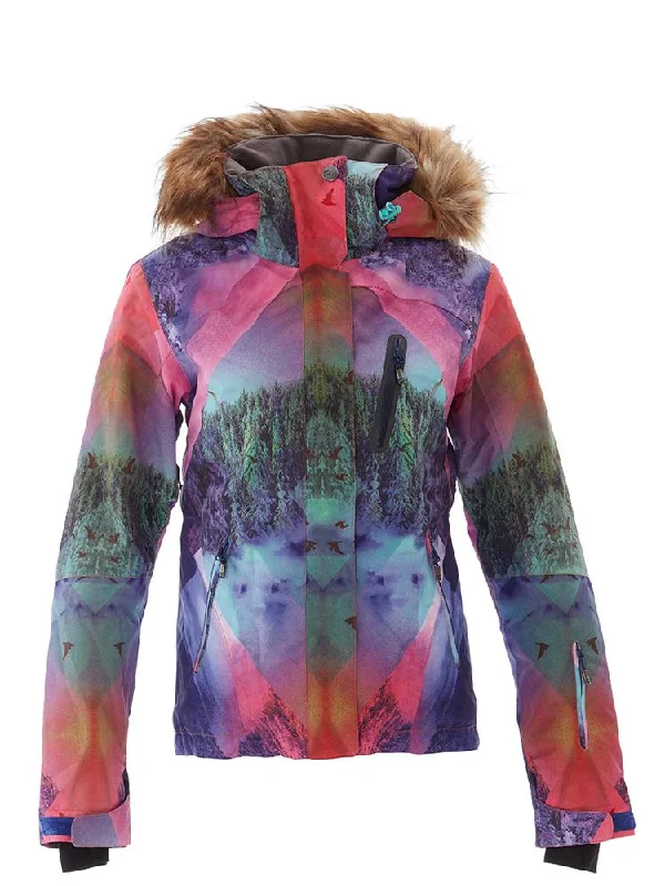 Brand Women's Colorful Fur Hooded Windproof Ski Jacket Embroidered Jacket Appliqued Jacket Beaded Jacket Brand Women's Colorful Fur Hooded Windproof Ski Jacket Embroidered Jacket Appliqued Jacket Beaded Jacket