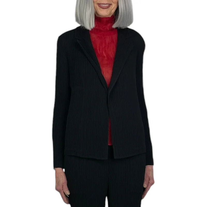 HATCHNG PLEATS JACKET One-Shoulder Jacket Off-the-Shoulder Jacket Asymmetrical Jacket HATCHNG PLEATS JACKET One-Shoulder Jacket Off-the-Shoulder Jacket Asymmetrical Jacket