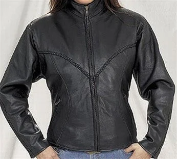 Ladies Heavy Duty Soft Leather Braided Biker Jacket with Round Collar Embroidered Jacket Appliqued Jacket Beaded Jacket Ladies Heavy Duty Soft Leather Braided Biker Jacket with Round Collar Embroidered Jacket Appliqued Jacket Beaded Jacket