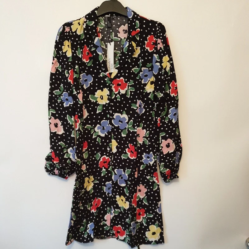 nobodys child Safron Floral Willa Mini Dress UK 8 Elegant Off-Shoulder Dress Mini