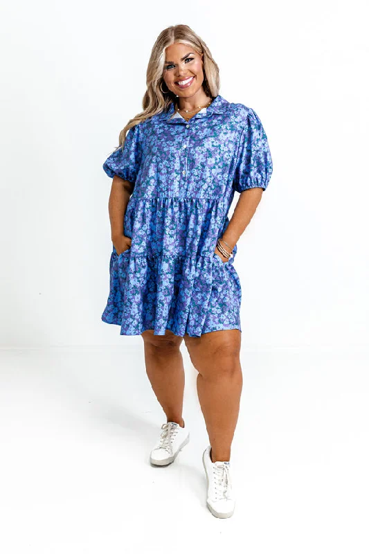 Ojai Afternoon Floral Mini Dress Curves Elegant Satin Lace Mini Dress