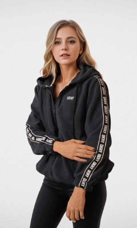 (ORIGINAL) DKNY Women Jacket With Stripe - Dark Blue Striped Jacket Polka Dot Jacket Floral Jacket (ORIGINAL) DKNY Women Jacket With Stripe - Dark Blue Striped Jacket Polka Dot Jacket Floral Jacket