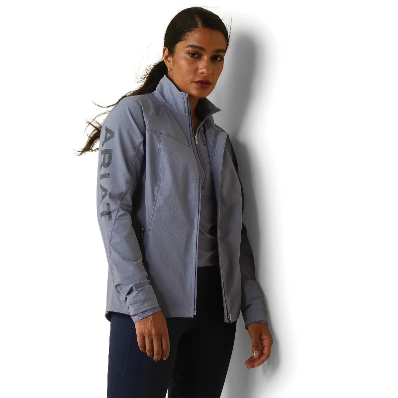 Agile Softshell Jacket Boat Neck Shawl Collar Notched Collar