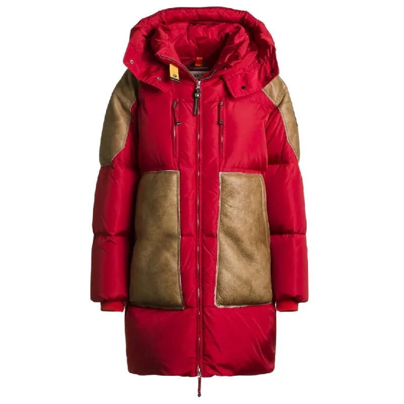 Parajumpers Carolina True Red LeatherJacket Toggled Jacket Drawstring Jacket Belted Jacket Parajumpers Carolina True Red LeatherJacket Toggled Jacket Drawstring Jacket Belted Jacket