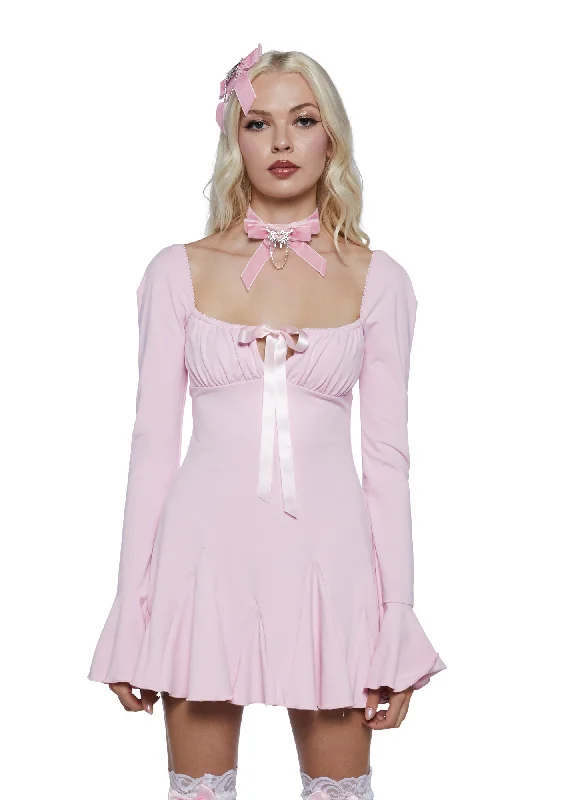 Passionate Notes Mini Dress Classic Black Mini Dress