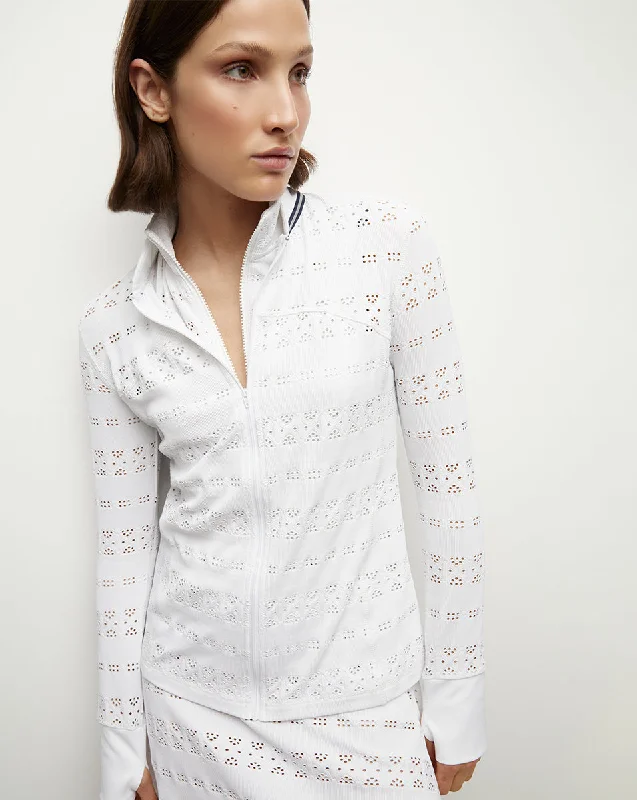 Performance Lace Jacket Boat Neck Shawl Collar Notched Collar