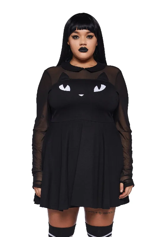 Plus She’s A Mystery Mini Dress Elegant Silk Mini Dress