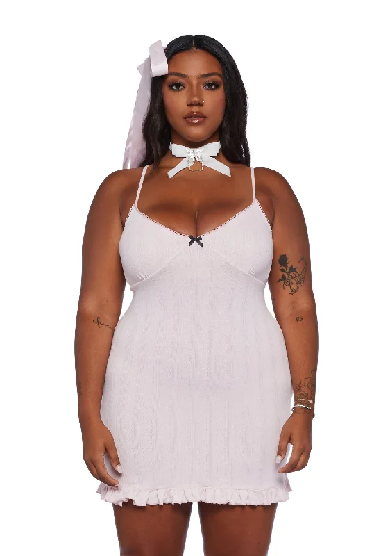 Plus Waltz Whispers Mini Dress Trendy Denim Mini Dress