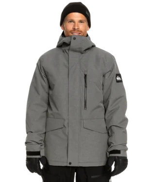 Quiksilver Mission Solid Snow Jacket Stand-Up Collar Roll-Neck Collar Turtle Neck
