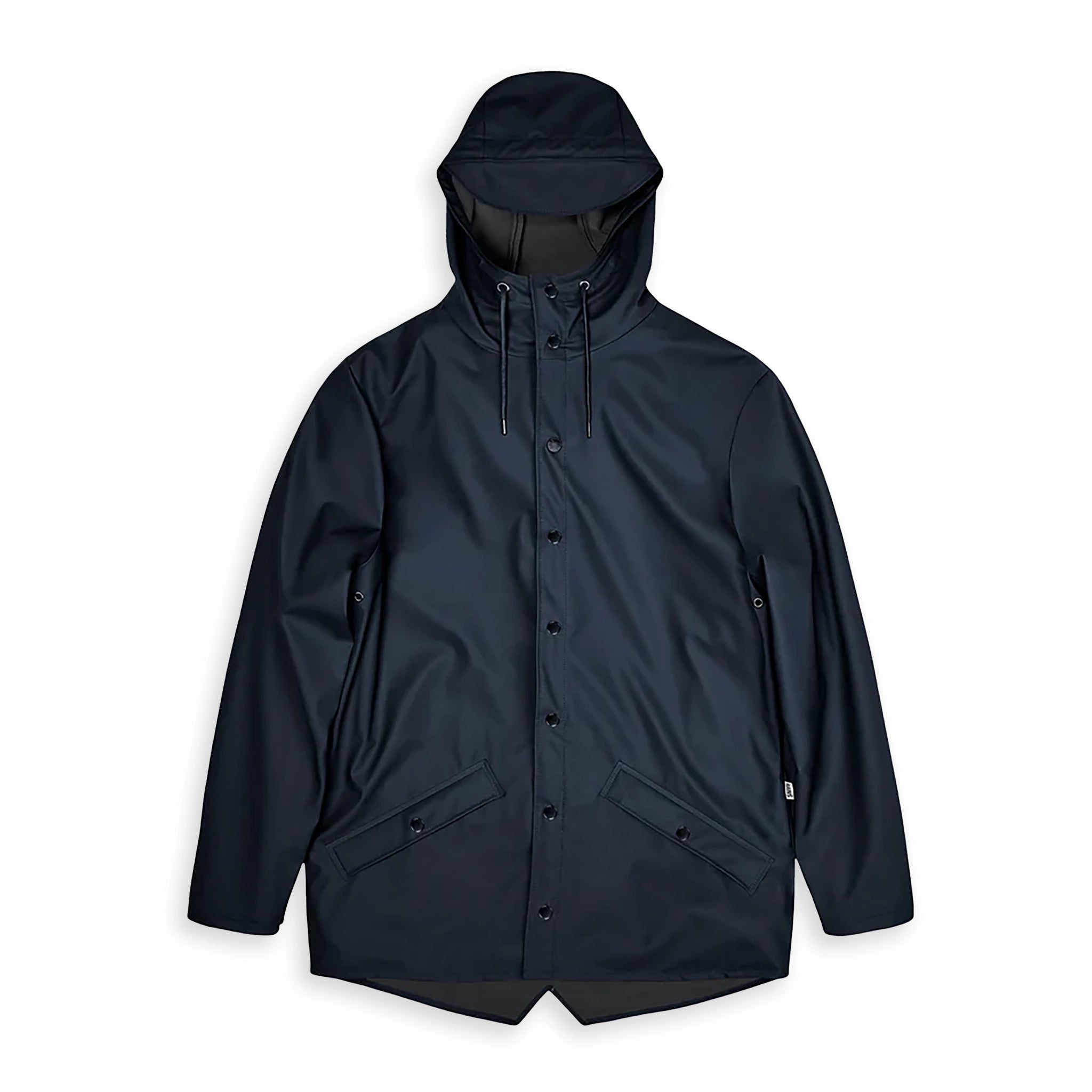 Waterproof Jacket - Navy Wool Fabric Cashmere Fabric Tweed Fabric