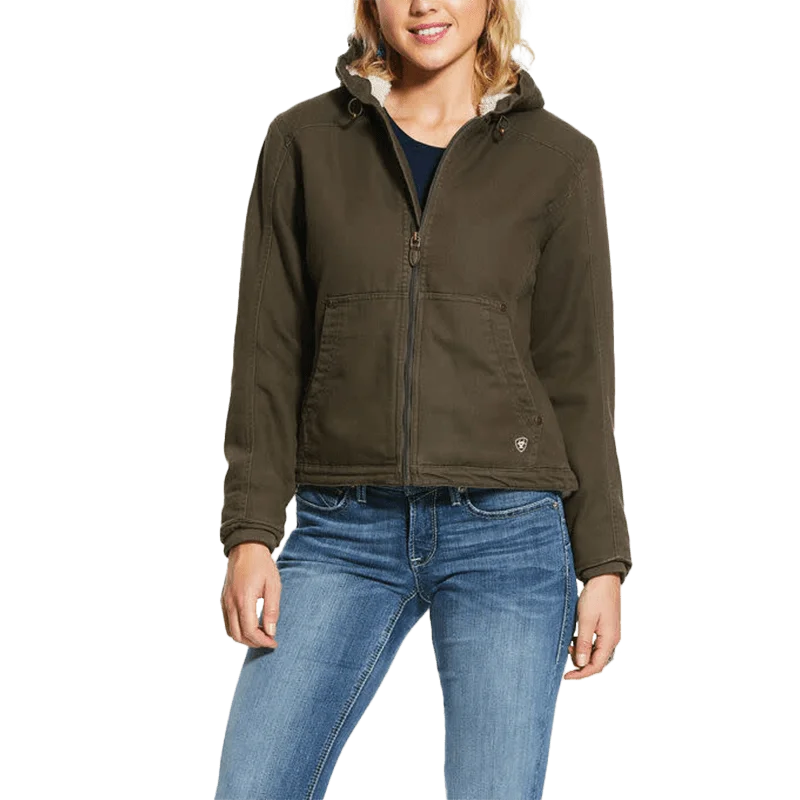 Ariat Women's Outerwear REAL Insulated Outlaw Jacket Boat Neck Shawl Collar Notched Collar Ariat Women's Outerwear REAL Insulated Outlaw Jacket Boat Neck Shawl Collar Notched Collar