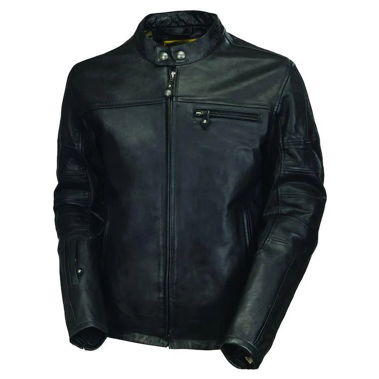 Roland Sands Ronin Leather Motorcycle Jacket Herringbone Jacket Houndstooth Jacket Plaid Jacket